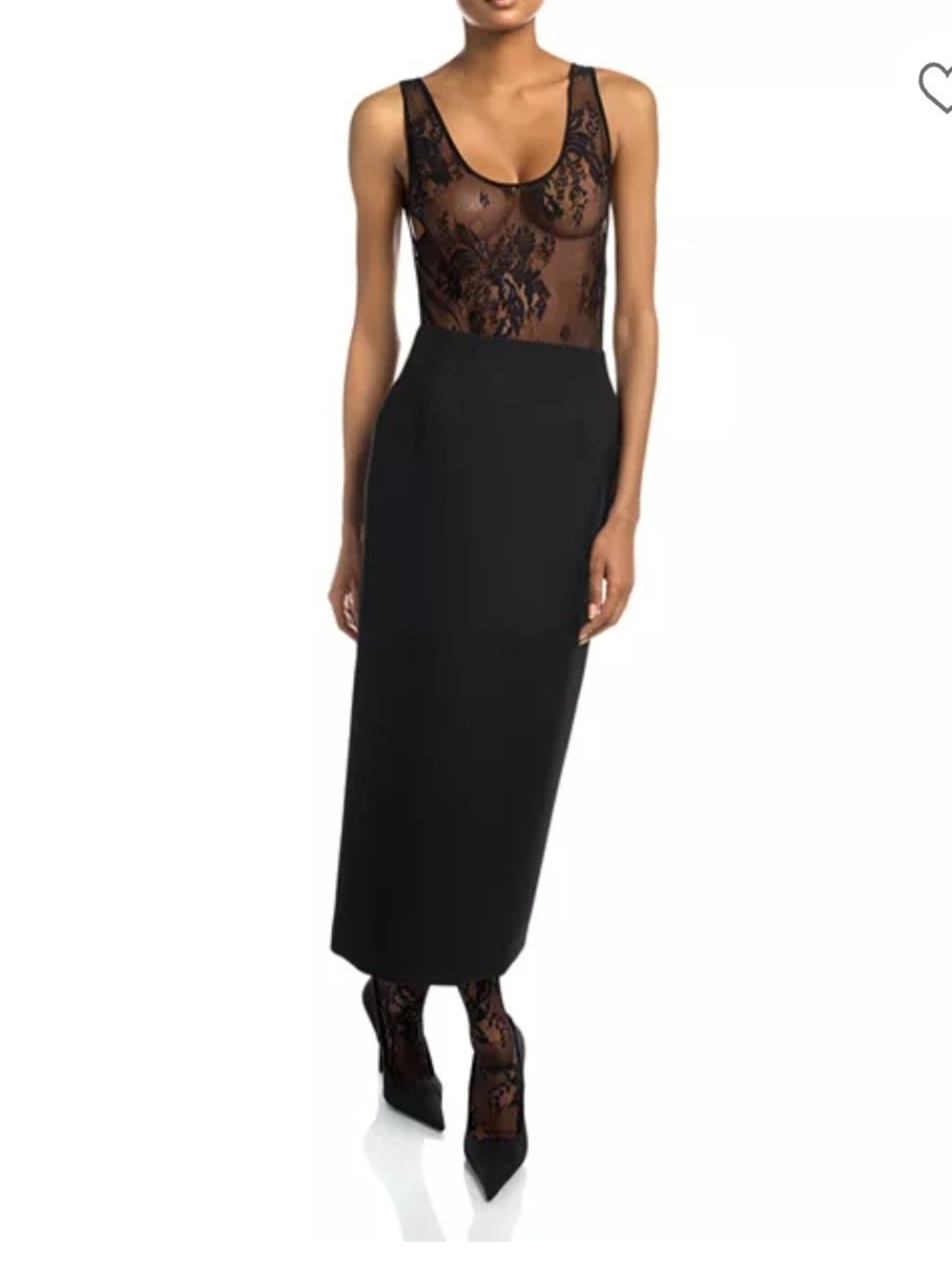H&M WARDROBE.NYC Wool Midi Pencil Skirt Size 8